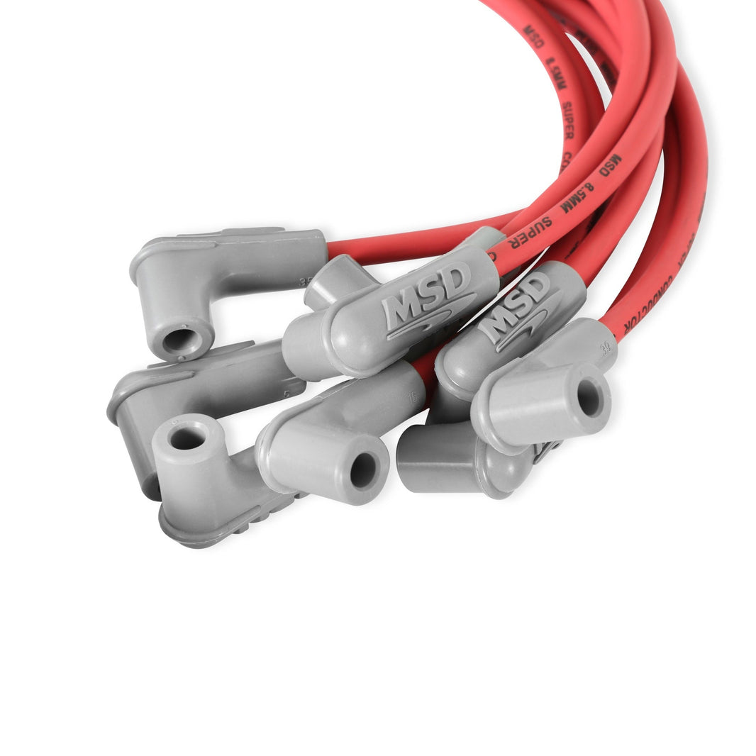 Wire Set, Super Cond. BB Chevy w/L.P.Di - Red Super Conductor Big Block Chevy for use with Low Profile Distributor
