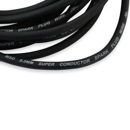 Wire Set,SC,Blk,Ford,302/351W,77-93,HEI - Black Super Conductor Ford 302, 351W, HEI