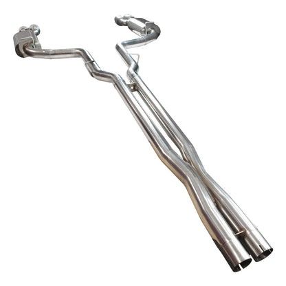 Échappement Cat-Back 2-3/4" (OEM) x 3" - Cat-Back 3" en acier inoxydable avec embouts en acier inoxydable. Pour Challenger 6.1L (2008-2014). Se connecte à l'origine.
