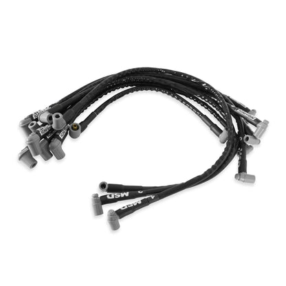 Wire Set, Sleeved, SBC, Over VC, HEI - Sleeved Spark Plug Wires for SBC over valve cover, HEI