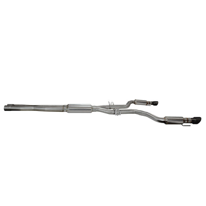 2-3/4"(OEM) x 3" Cat-Back Exhaust - 3" SS Cat-Back w/Black Tips. 2015-2018 Charger Hellcat 6.2L.  Connects to OEM.