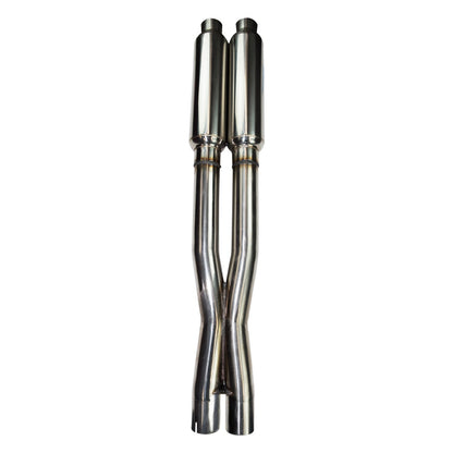 2-3/4"(OEM) x 3" Cat-Back Exhaust - 3" SS Cat-Back w/Black Tips. 2015-2018 Charger Hellcat 6.2L.  Connects to OEM.