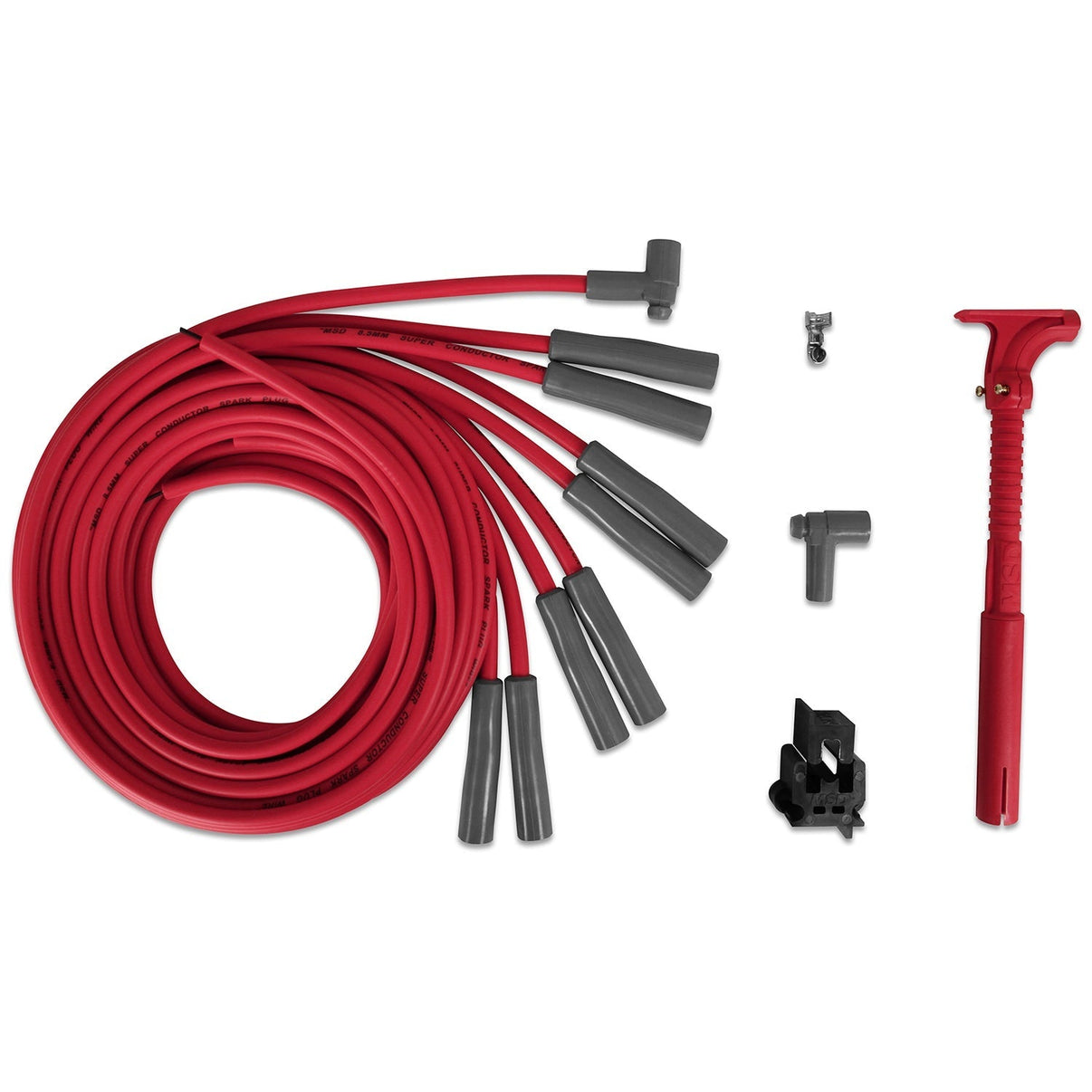 MSD Super Conductor Spark Plug Wire Set Ford and Chrysler Hemi Pro Stock Head - Photo - Primary Front