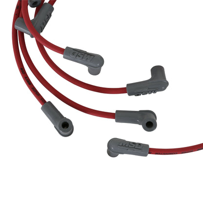 WIRE SET,8.5, CHEVY SPRINTCAR,CLOSE FIT - Red Super Conductor Wire Set, Chevy Sprint Car