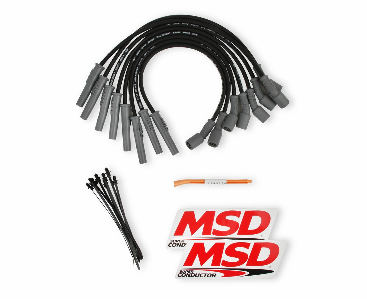 MSD Ford Raptor 6.2L V8 Black Wire Set - Photo - Primary Front
