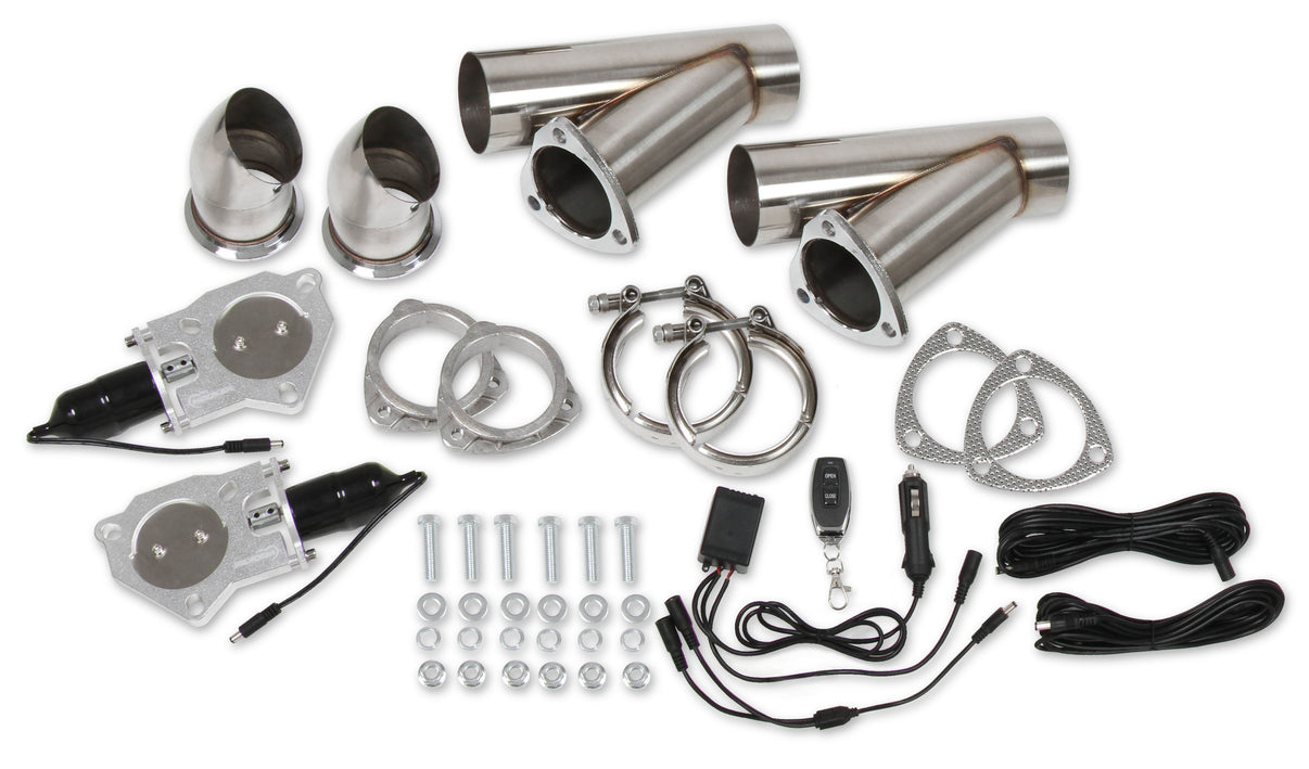 Hooker Cut-Out Dual Kit w/Remote - Photo - out of package Right