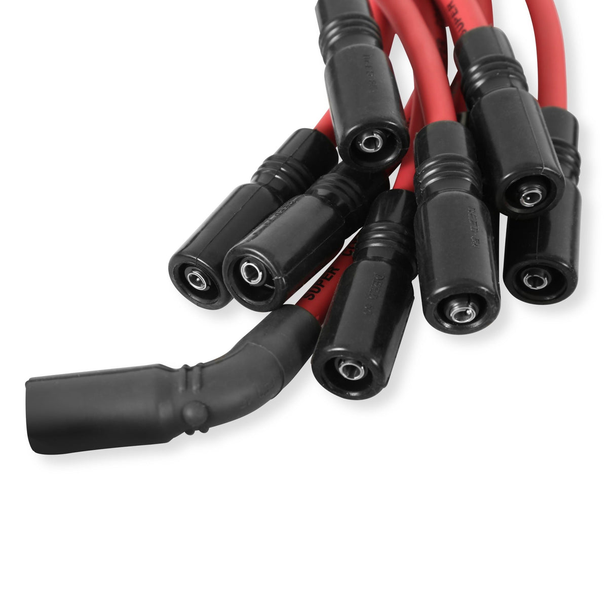 Super Conductor Spark Plug Wire Set, Univ. Chevy LT1 w/straight boot - Photo - out of package Left