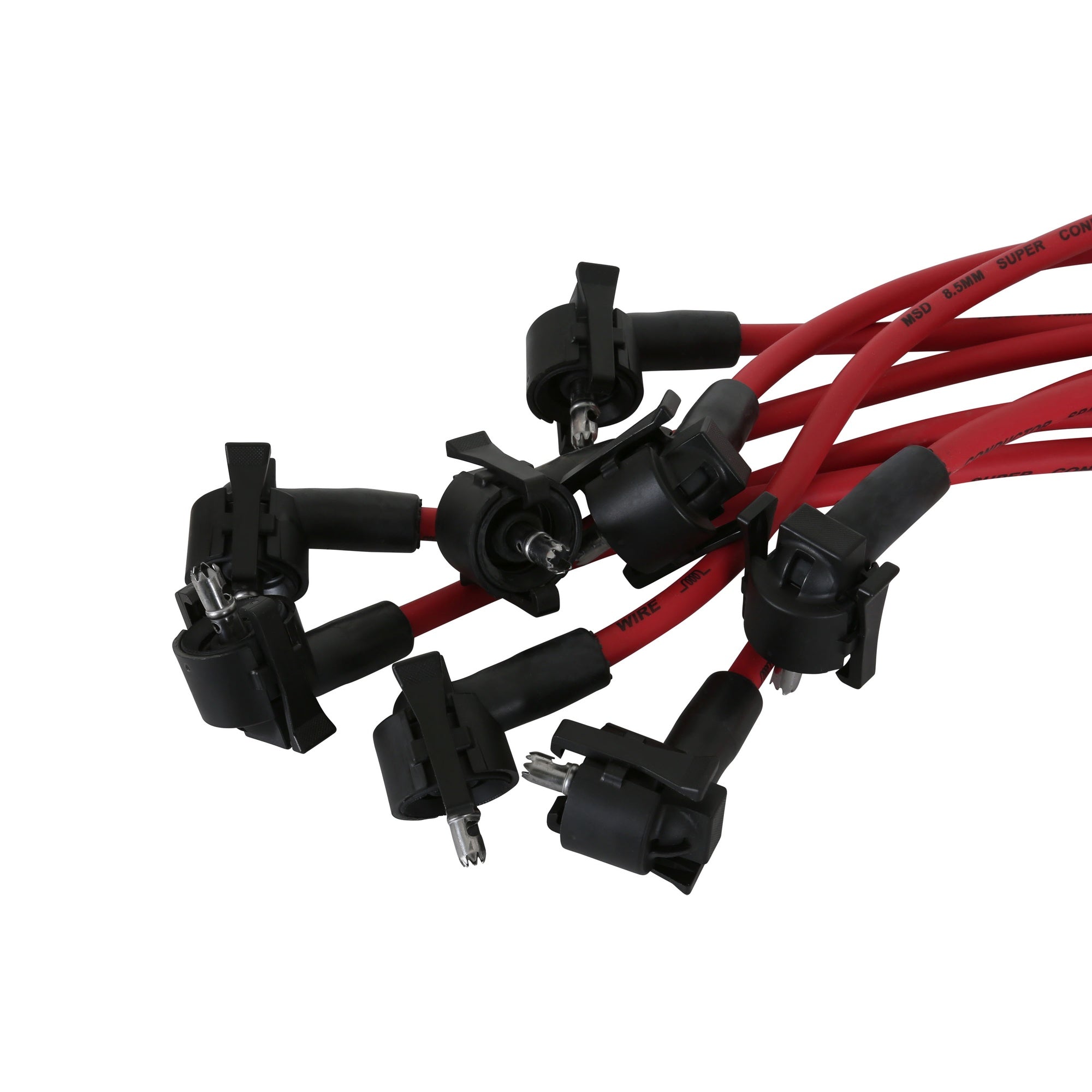 Super Conductor Spark Plug Wire Set, '96-'97 Mustang Cobra, 4.6L - Photo - out of package Left