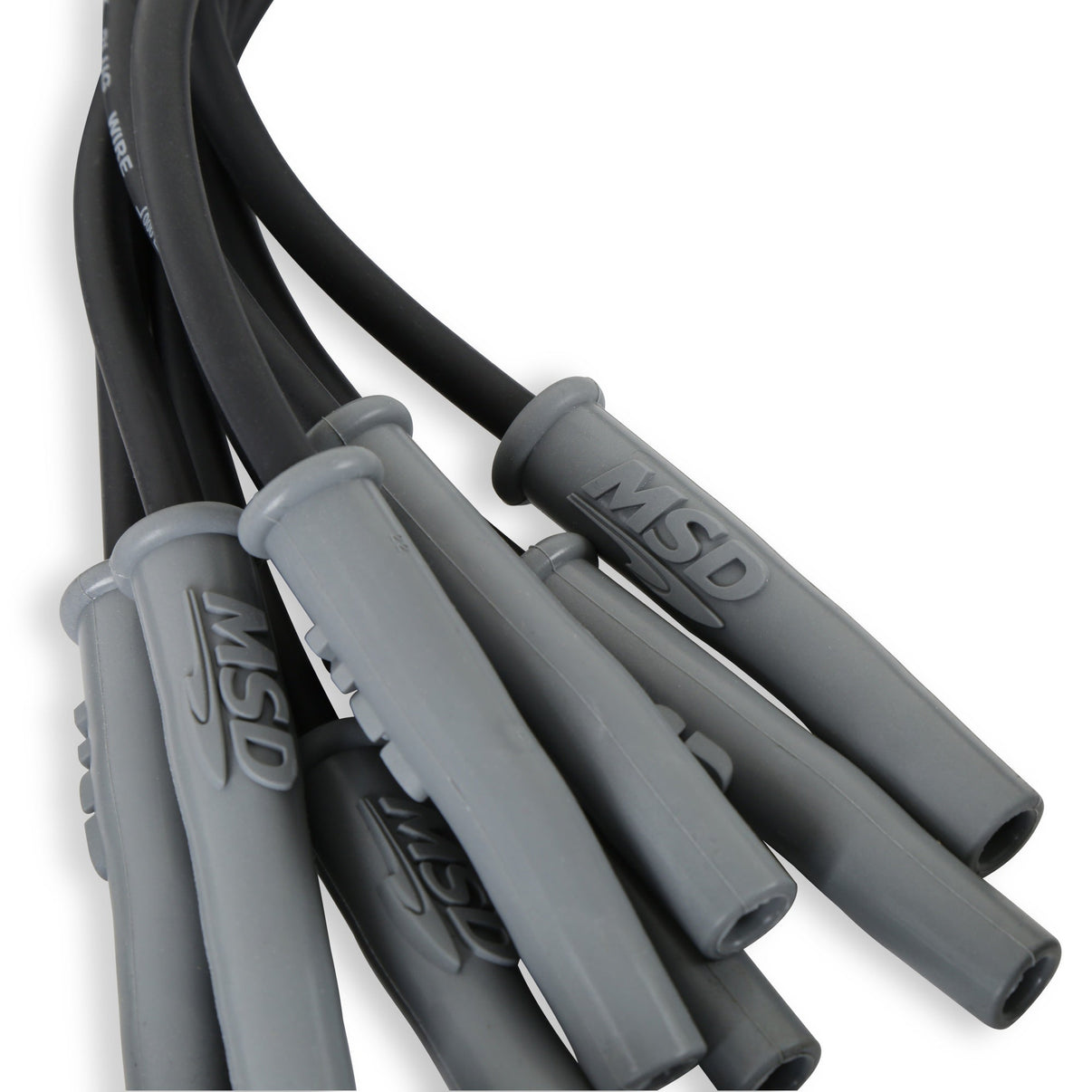 Wire Set, SC Blk, Chry. 383-440 HEI for MSD Dist. - Photo - Close Up Back