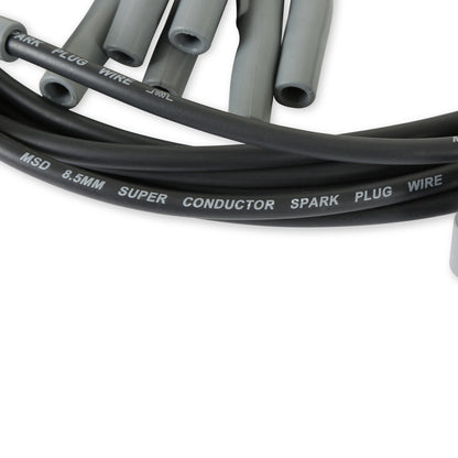 Wire Set, SC Blk, Chry. 383-440 HEI for MSD Dist. - Photo - Close Up Top