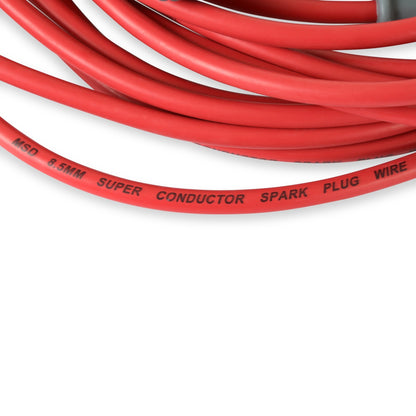 Super Conductor Spark Plug Wire Set, Chry. 383-440 HEI for MSD Dist. - Photo - Close Up Top