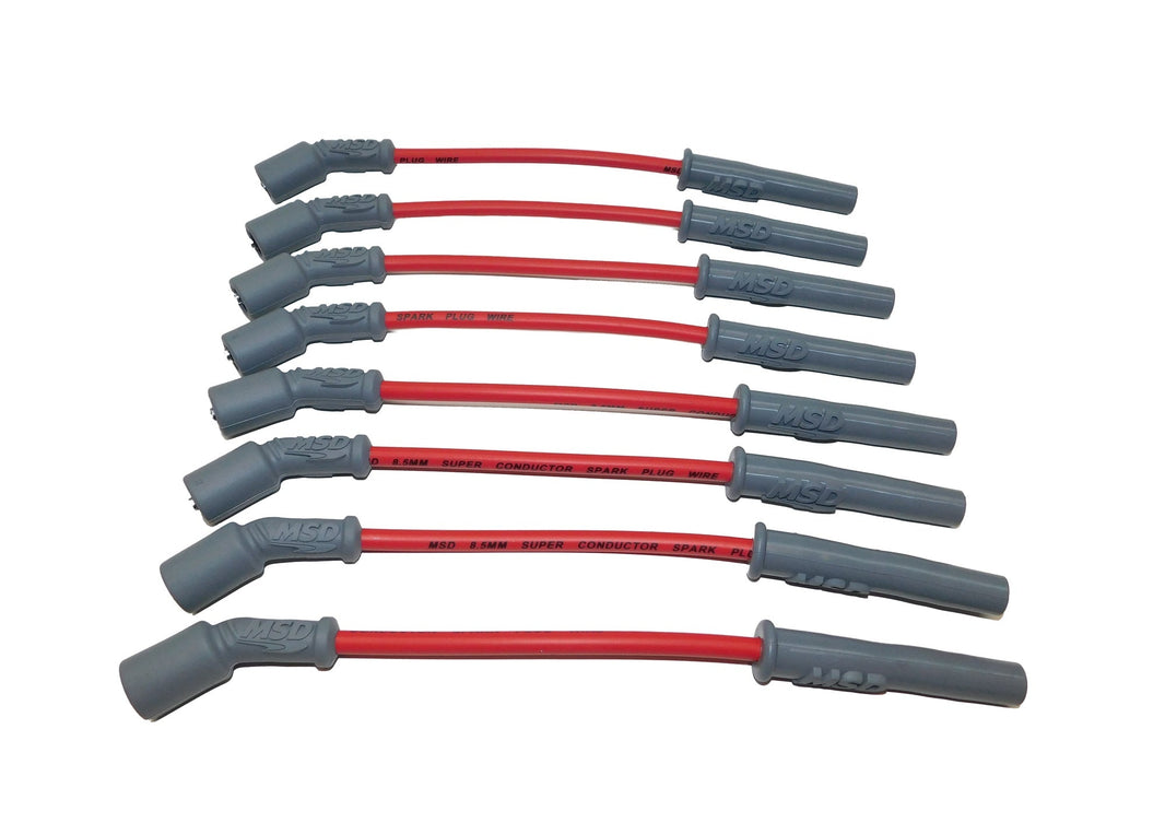 MSD Super Conductor Spark Plug Wire Set - 99-13 GM Truck & SUV - Red - Photo - Primary Front