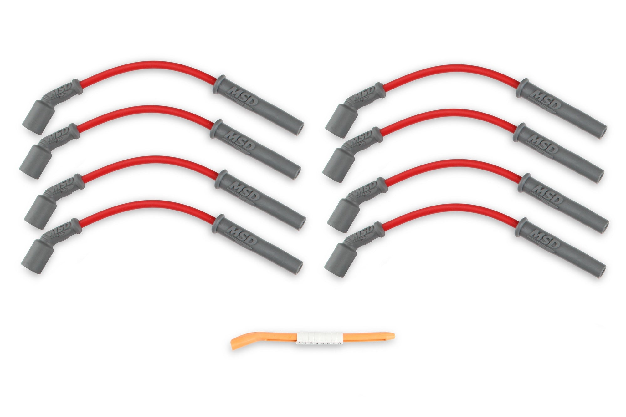 MSD Super Conductor Spark Plug Wire Set - 99-13 GM Truck & SUV - Red - Photo - out of package Right