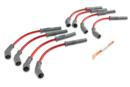 Faisceau de câbles d'allumage MSD Super Conductor pour camions et SUV GM (1999-2013) - Rouge