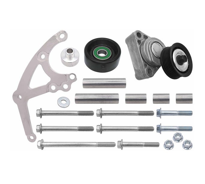ICT Billet Alternator Bracket Kit - for Electric Water Pump - LS Truck/2010-15 Camaro Balancer