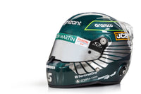 MINI STROLL 2023 SEASON HELMET - ST5 Mini Helmet- Lance Stroll / Aston Martin 2023 Regular Season Livery