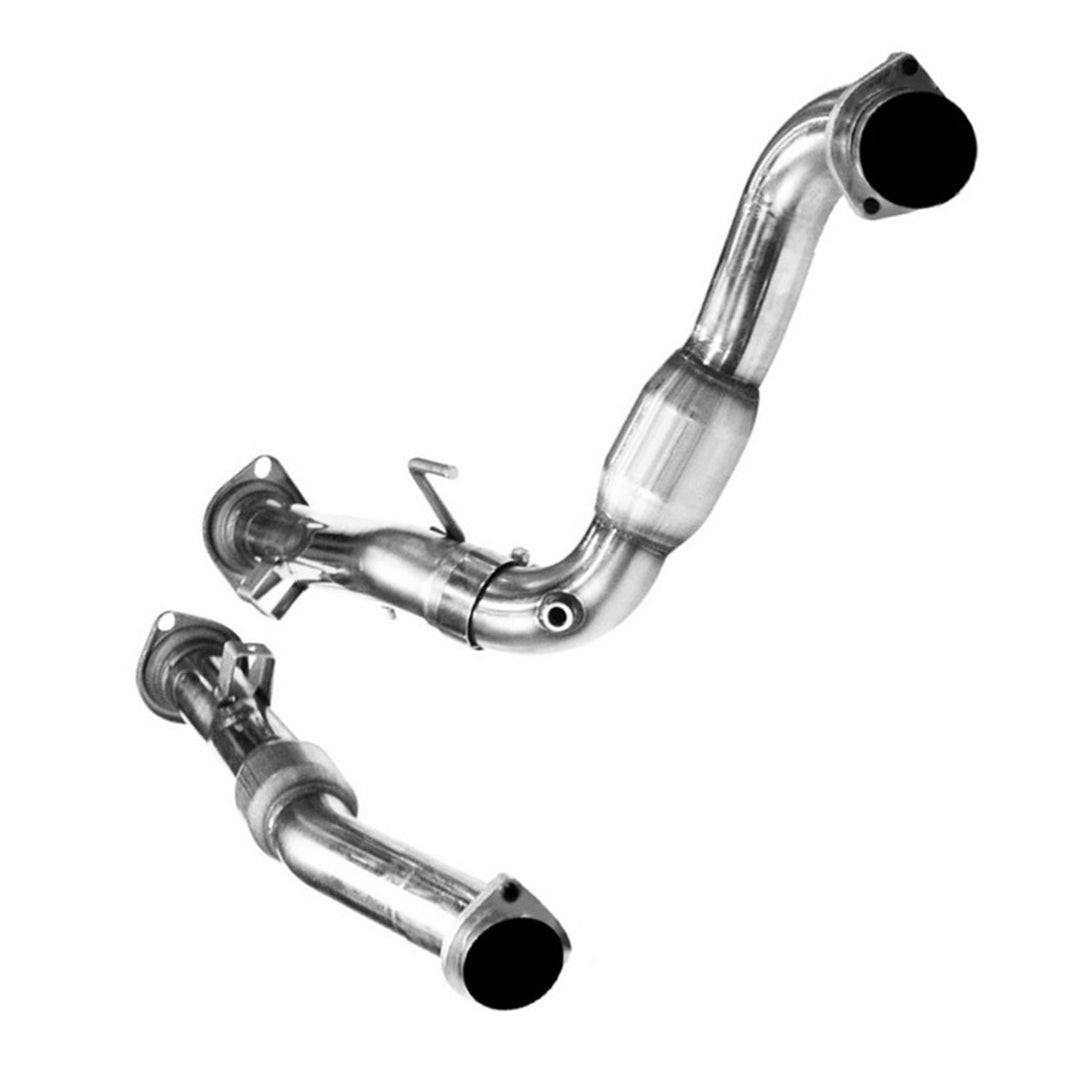 3" GREEN Catted OEM Connection - 3" SS GREEN Catted OEM Connection Pipes. 2006-2010 Jeep SRT8 6.1L.