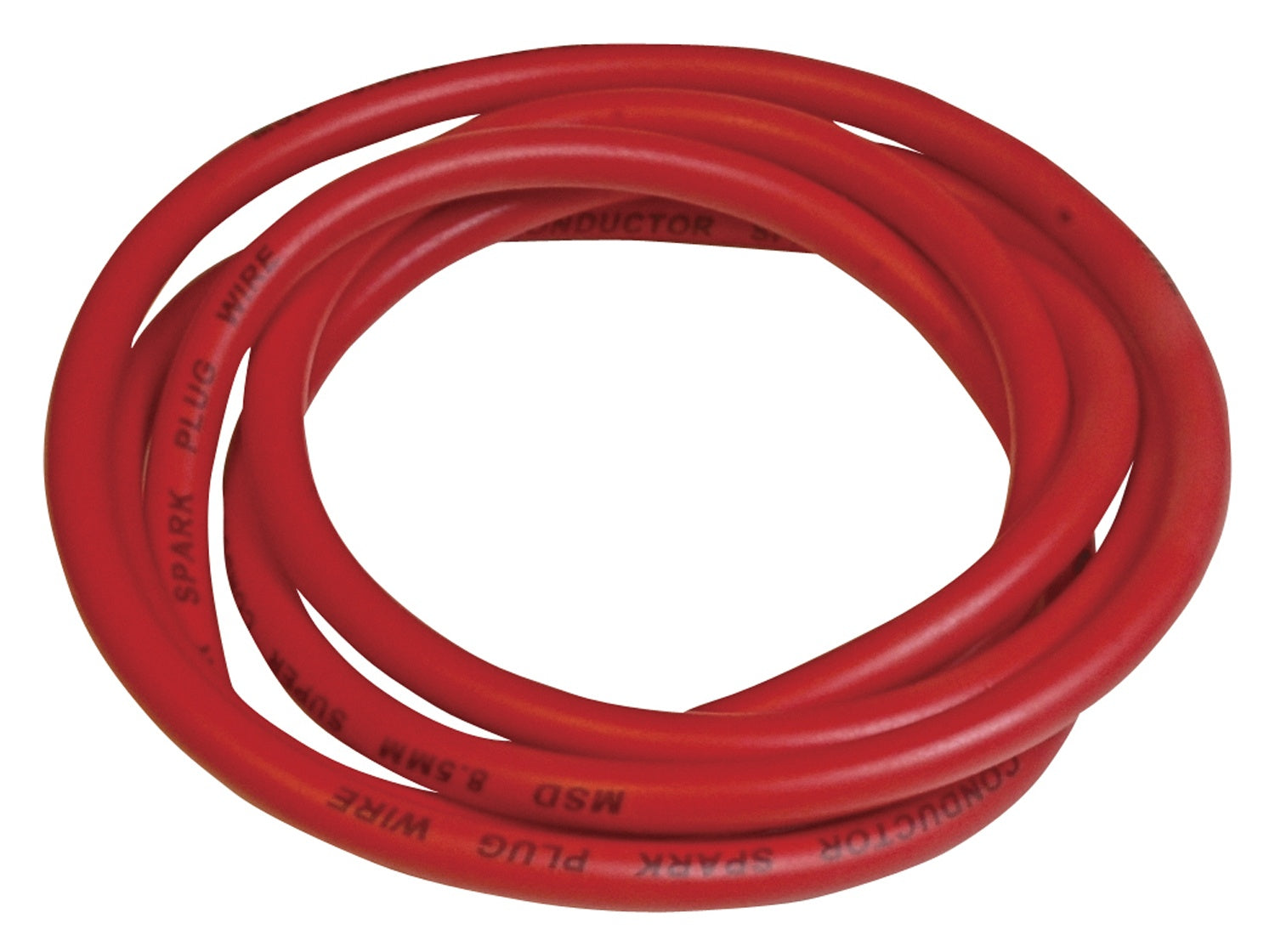 MSD  Spark Plug Wire - Super Conductor - 8.5mm - Red - Bulk - Photo - Primary Side