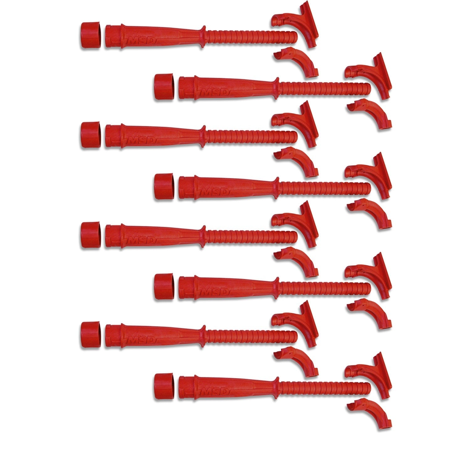 MSD Hemi Tubes, Red - Photo - Primary Front