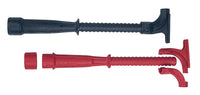 Hemi Tubes, 8-Red, 8-Black, Flared Top - Hemi Tubes, Set of 16, 8-Red and 8-Black
