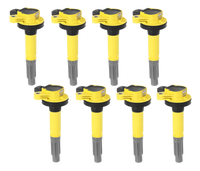 Ignition Coils SuperCoil Series 2011-2016 Ford 5.0L Coyote, Yellow, 8-Pack