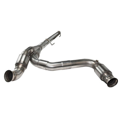 Collecteur d'échappement et kit de raccordement en acier inoxydable. - Collecteur d'échappement 1-3/4" et kit de raccordement catalysé. Dodge/Ram 1500 5.7L HEMI 2009-2018.