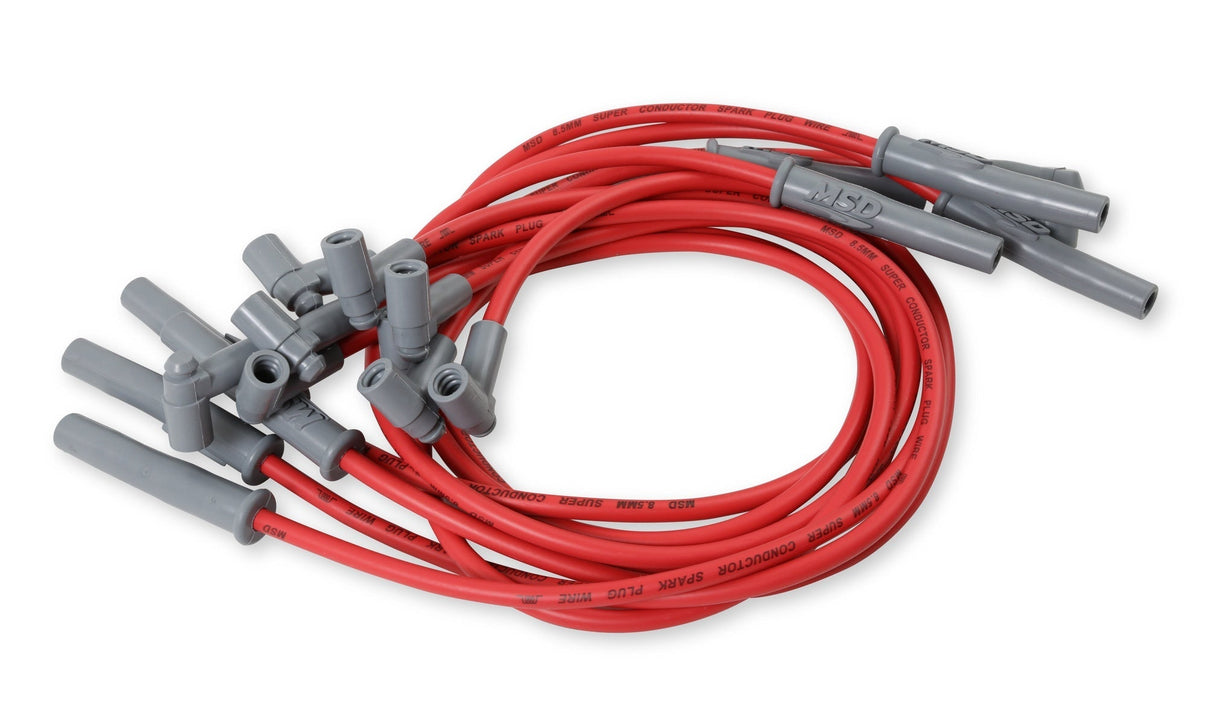 Super Conductor Spark Plug Wire Set, Chevy 366-454 w/HEI Cap - Photo - out of package Front