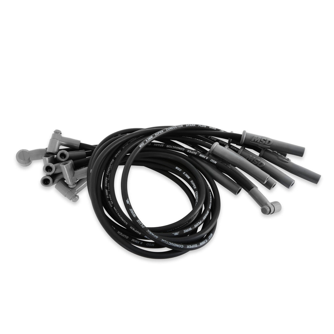 Wire Set, SC Blk, Ford 351C-460, w/HEI Cap - Photo - Primary Front