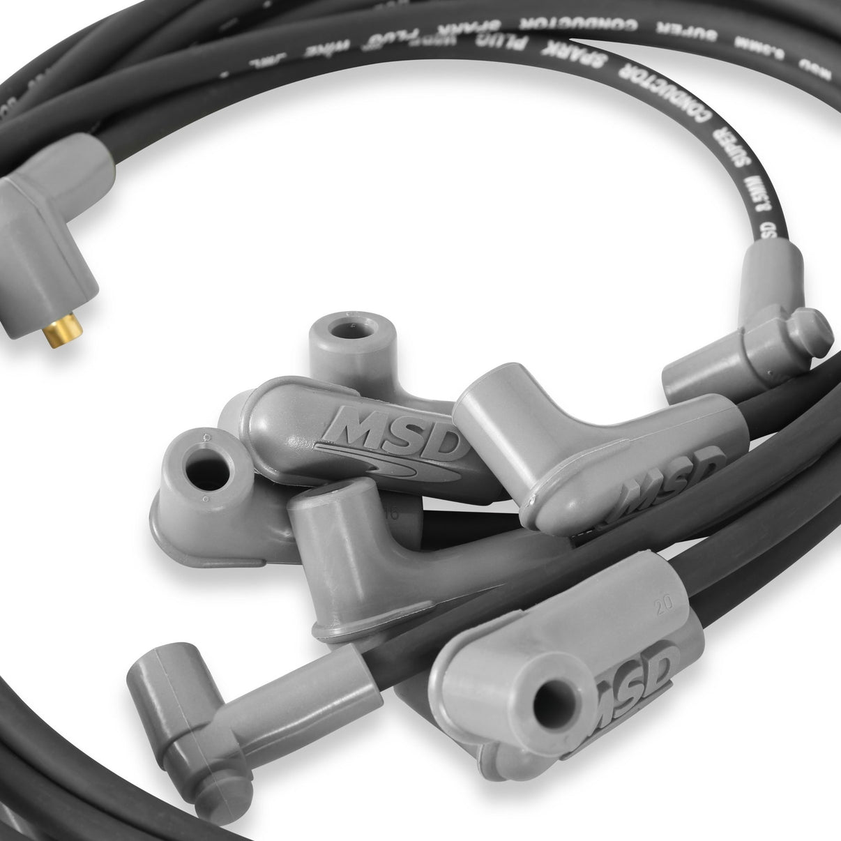 Wire Set, SC Blk, SB Chevy w/HEI Tower Cap - Photo - Close Up Right