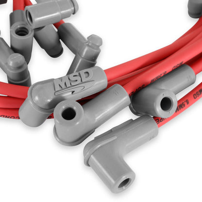 Jeu de câbles d'allumage SC SB Chevy 71-74 avec capuchon HEI - Jeu de câbles d'allumage à super conducteur, pour petit bloc Chevy avec capuchon HEI