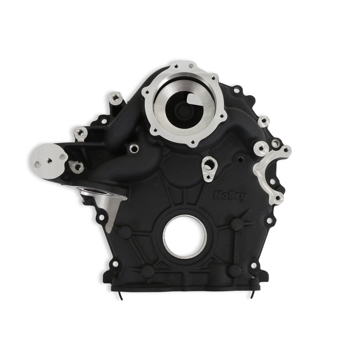 Holley Godzilla High-Mount Accessory Drive - OE Oiling System - Base Kit - Black - Photo - out of package Back