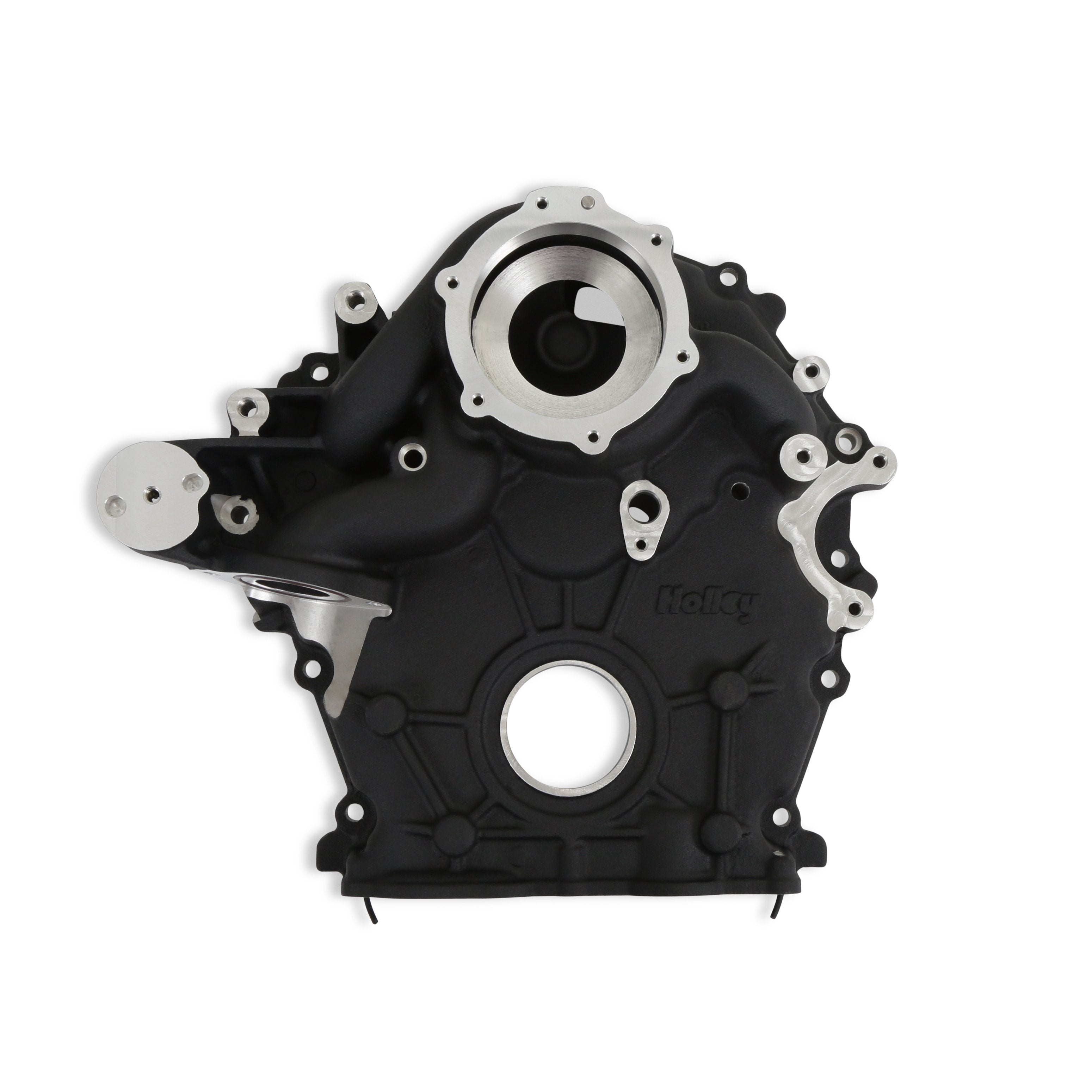 Holley Godzilla High-Mount Accessory Drive - OE Oiling System - Base Kit - Black - Photo - out of package Back