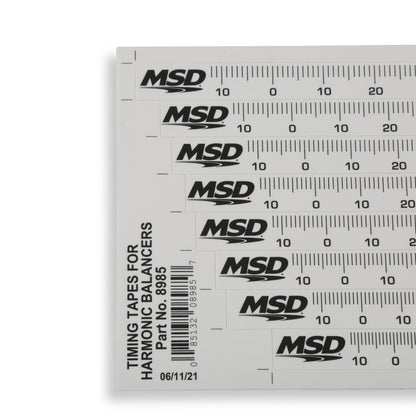 MSD Timing Tape - Harmonic Balancer - 5.25" to 8.00" - Photo - out of package Right