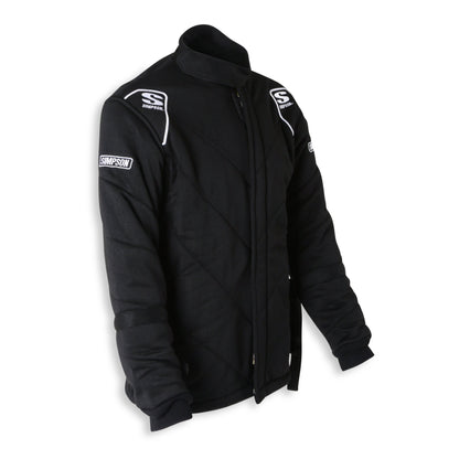 Simpson Racing 6G SFI 20 Jacket, Black with Arm Restraints