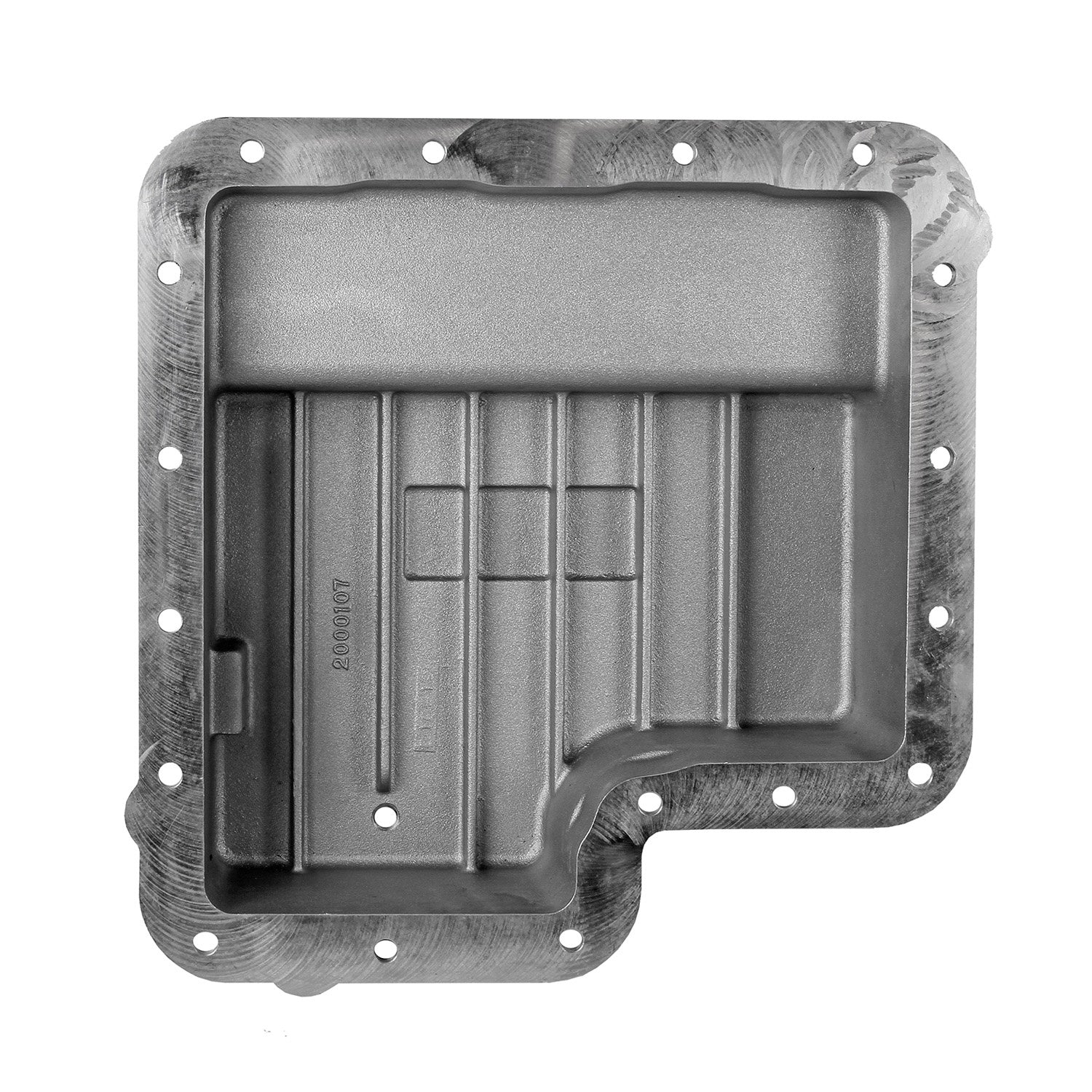 B&M Hi-Tek Deep Transmission Pan -  Ford C6 - Aluminum - Photo - out of package Angle