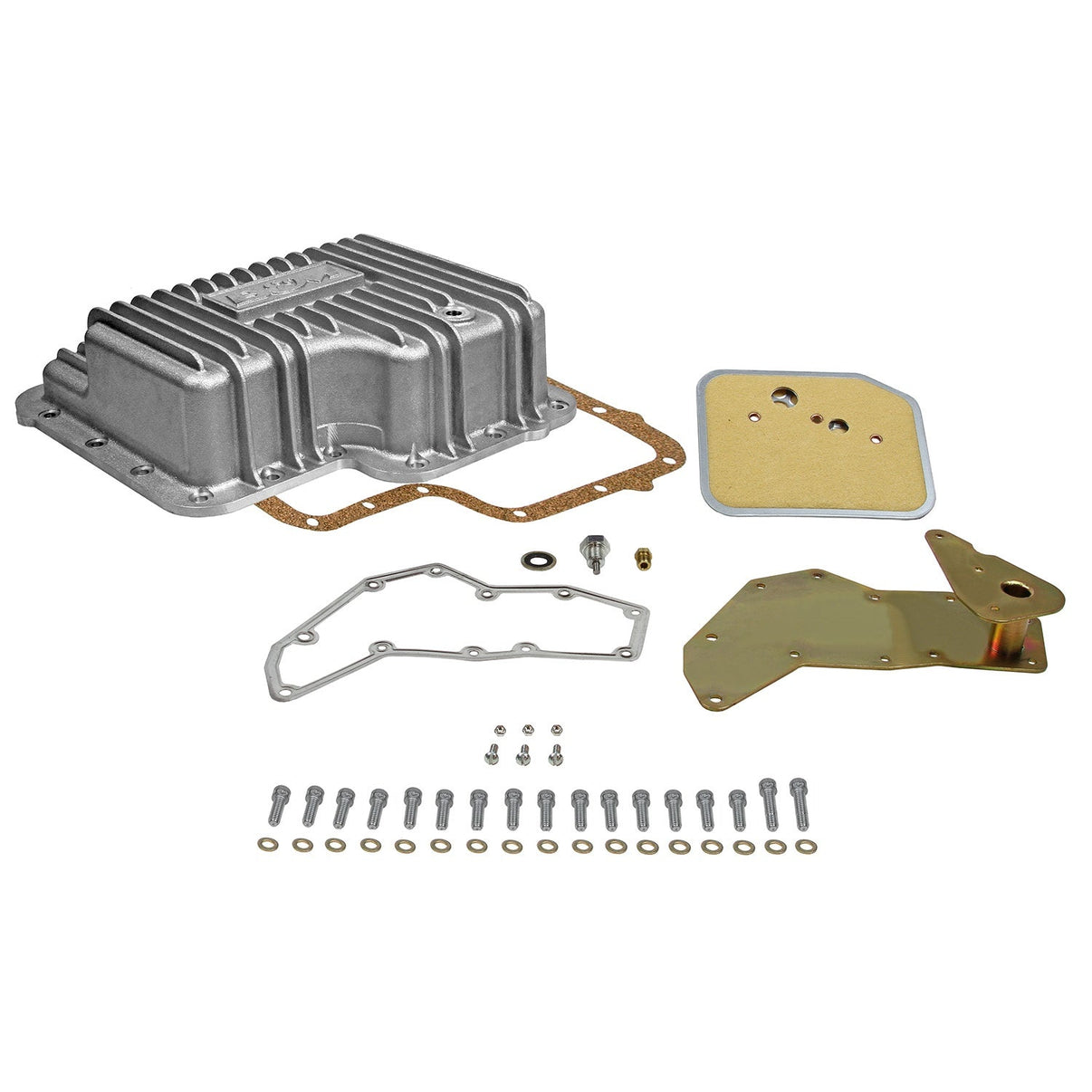 B&M Hi-Tek Deep Transmission Pan -  Ford C6 - Aluminum - Photo - out of package Front