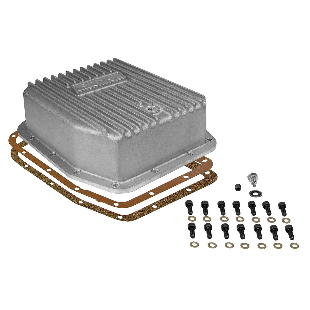 CAST DEEP PAN AOD/AODE/4R70W - B&M Hi-Tek Deep Transmission Pan -  Aluminum