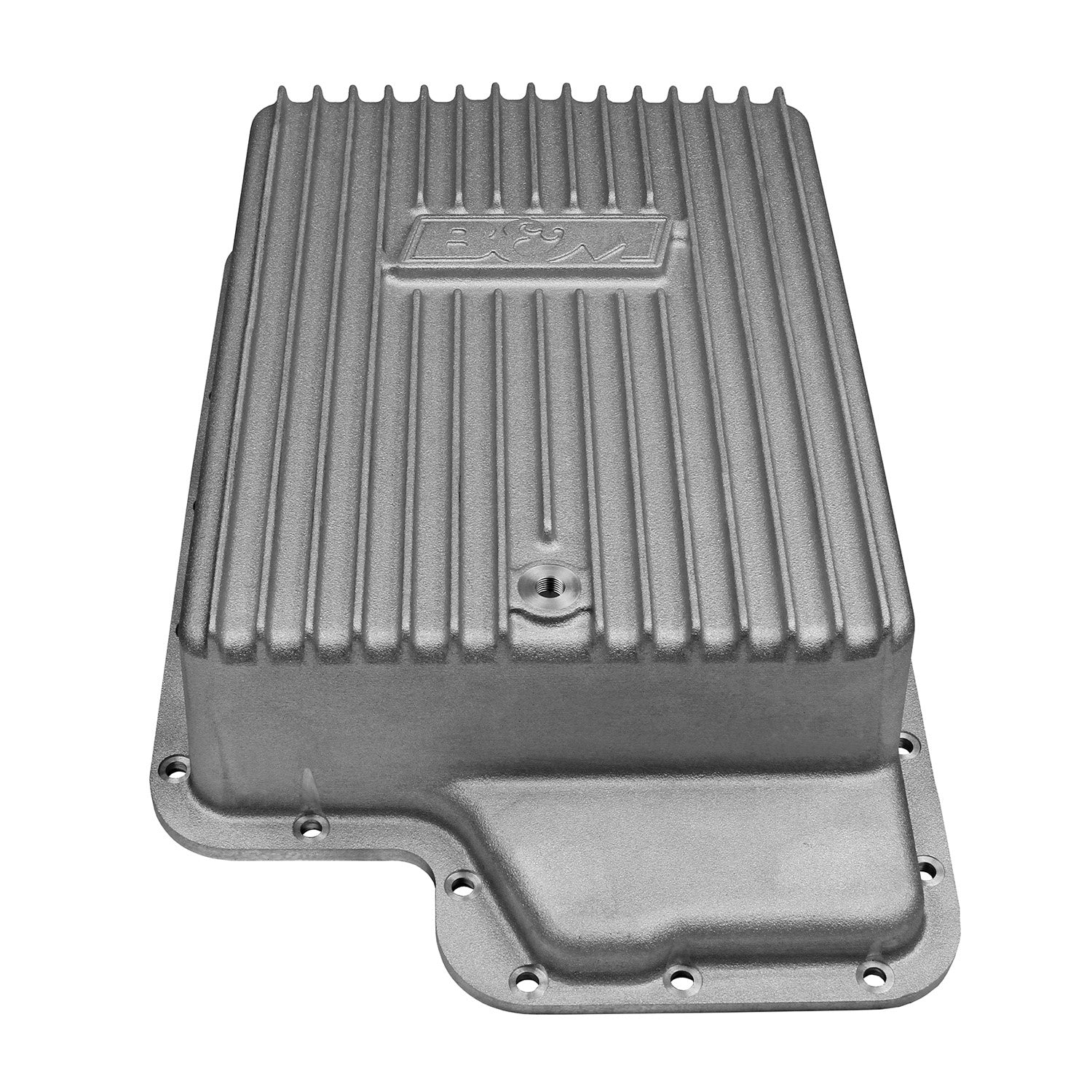 B&M Hi-Tek Deep Transmission Pan -  Aluminum - Photo - out of package Top