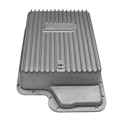 CAST PAN DEEP W/TORQ SHIFT&6.0PS DI - B&M Hi-Tek Deep Transmission Pan -  Aluminum
