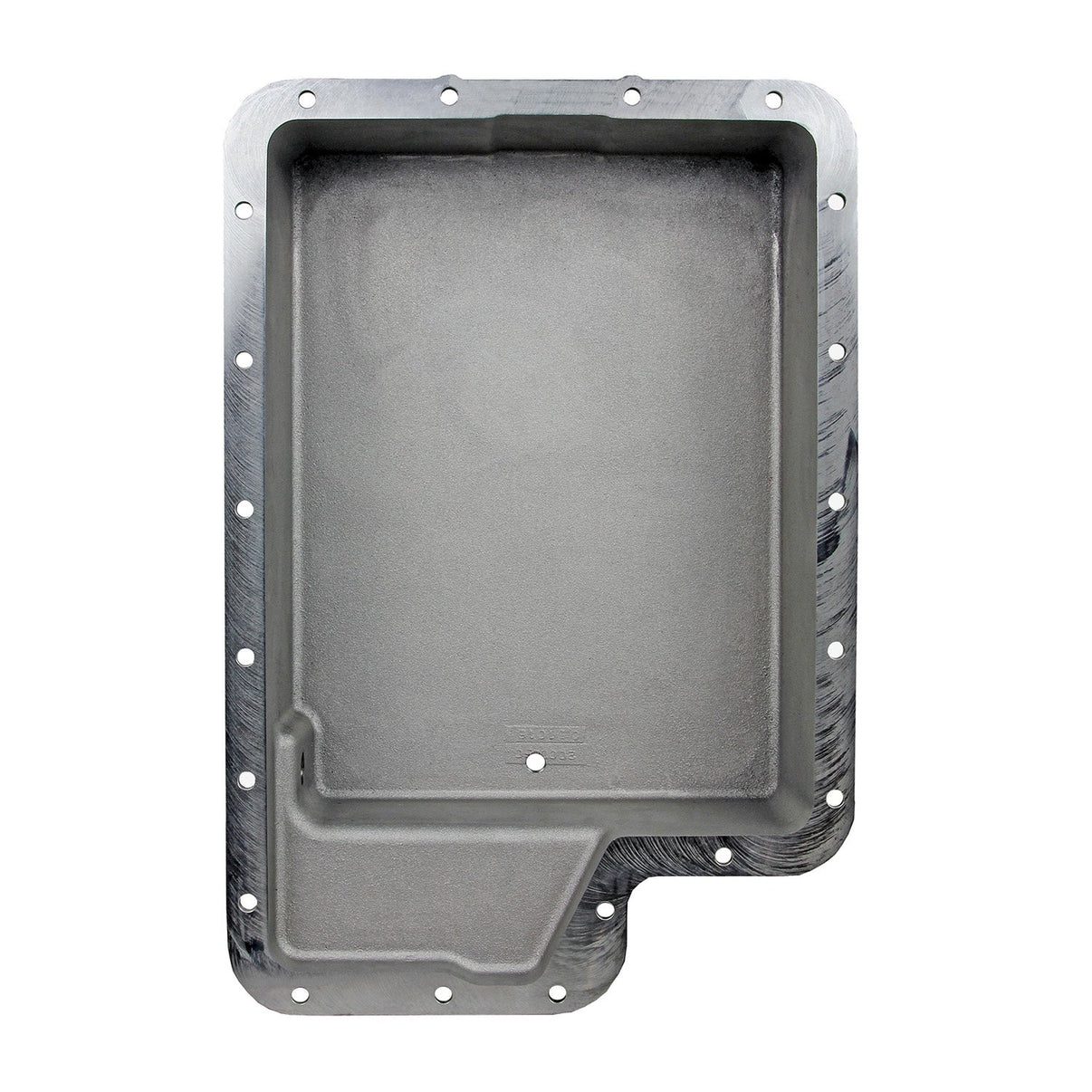 B&M Hi-Tek Deep Transmission Pan -  Aluminum - Photo - out of package Angle