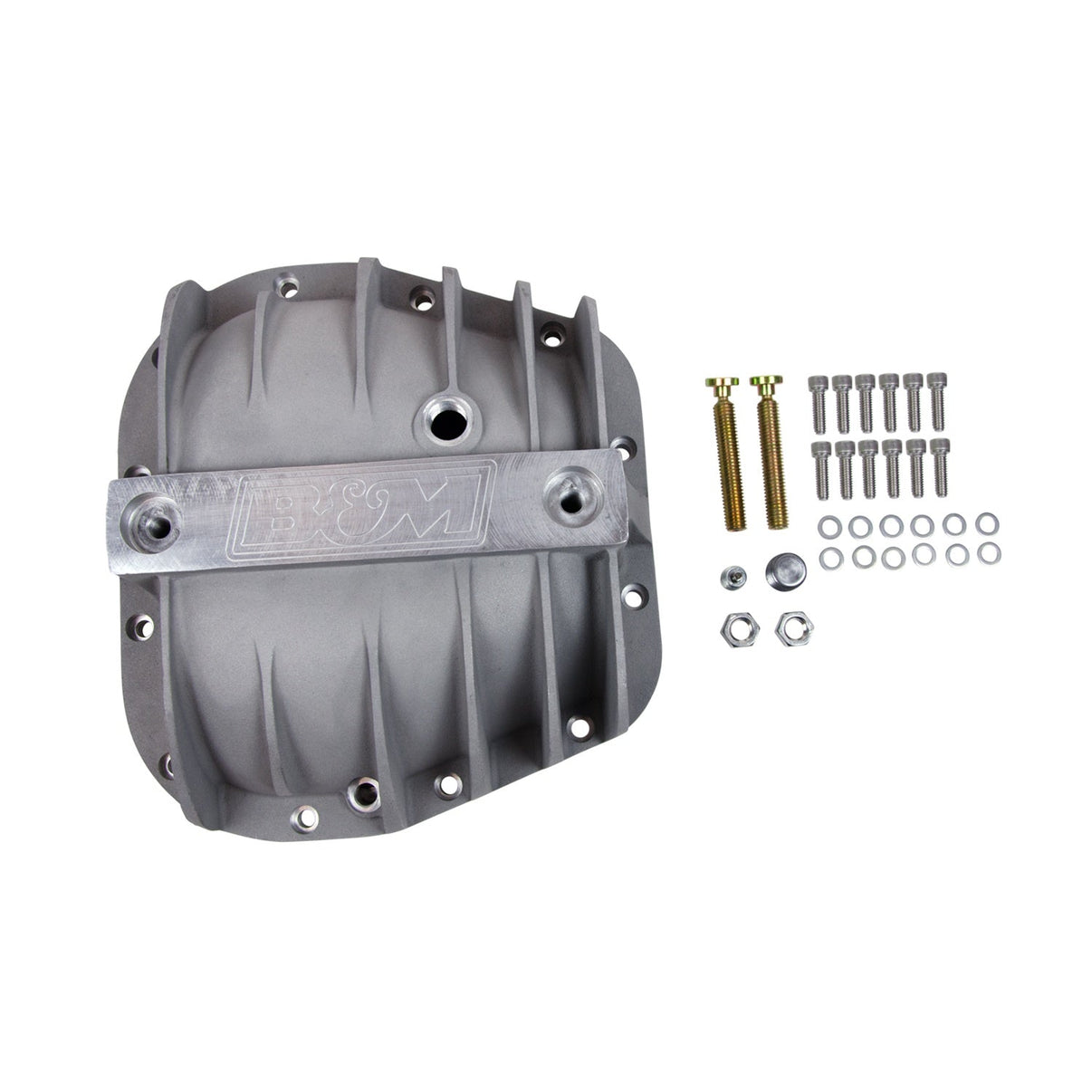 B&M Hi-Tek Aluminum Differential Cover for Ford 9.75-inch - Photo - out of package Left