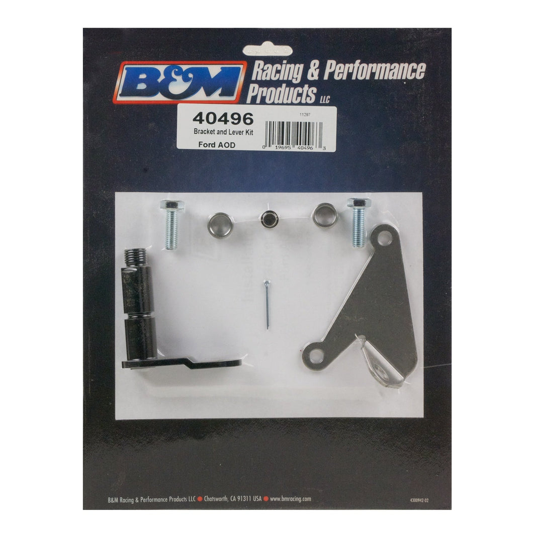 B&M Cable Bracket & Shift Lever Kit - Ford - Photo - out of package Left