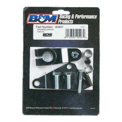 B&M Cable Bracket & Shift Lever Kit - Ford - Photo - out of package Left