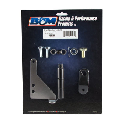 BRACKET AND LEVER KIT, 4R70W - B&M Cable Bracket & Shift Lever Kit - Ford