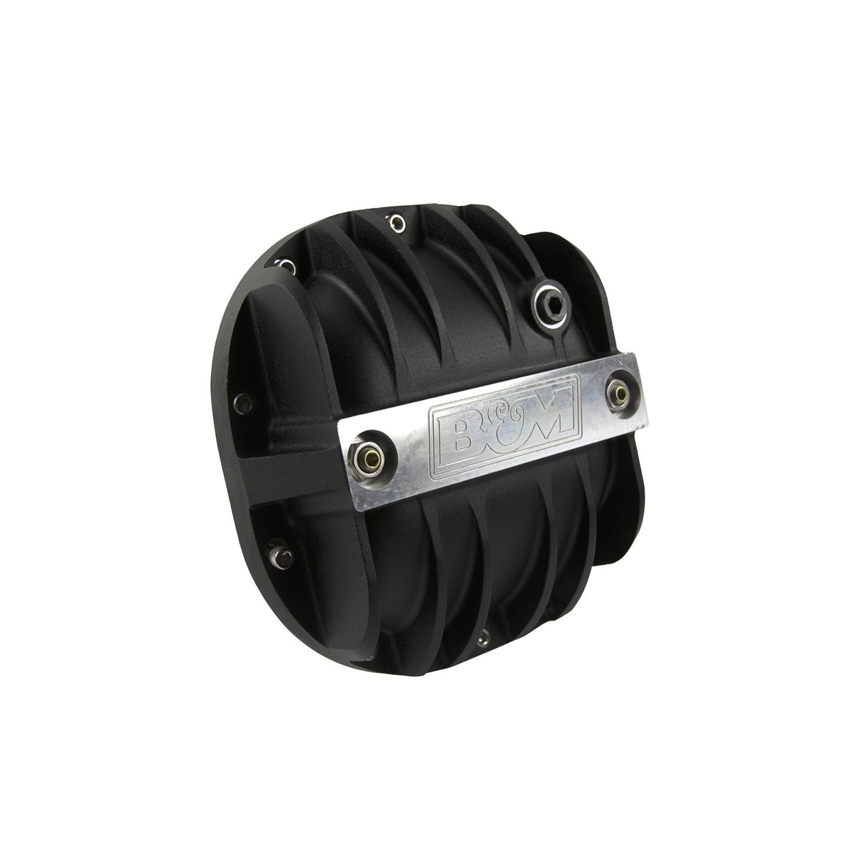 B&M Hi-Tek Aluminum Differential Cover for Ford 8.8-inch - Black - Photo - out of package Right