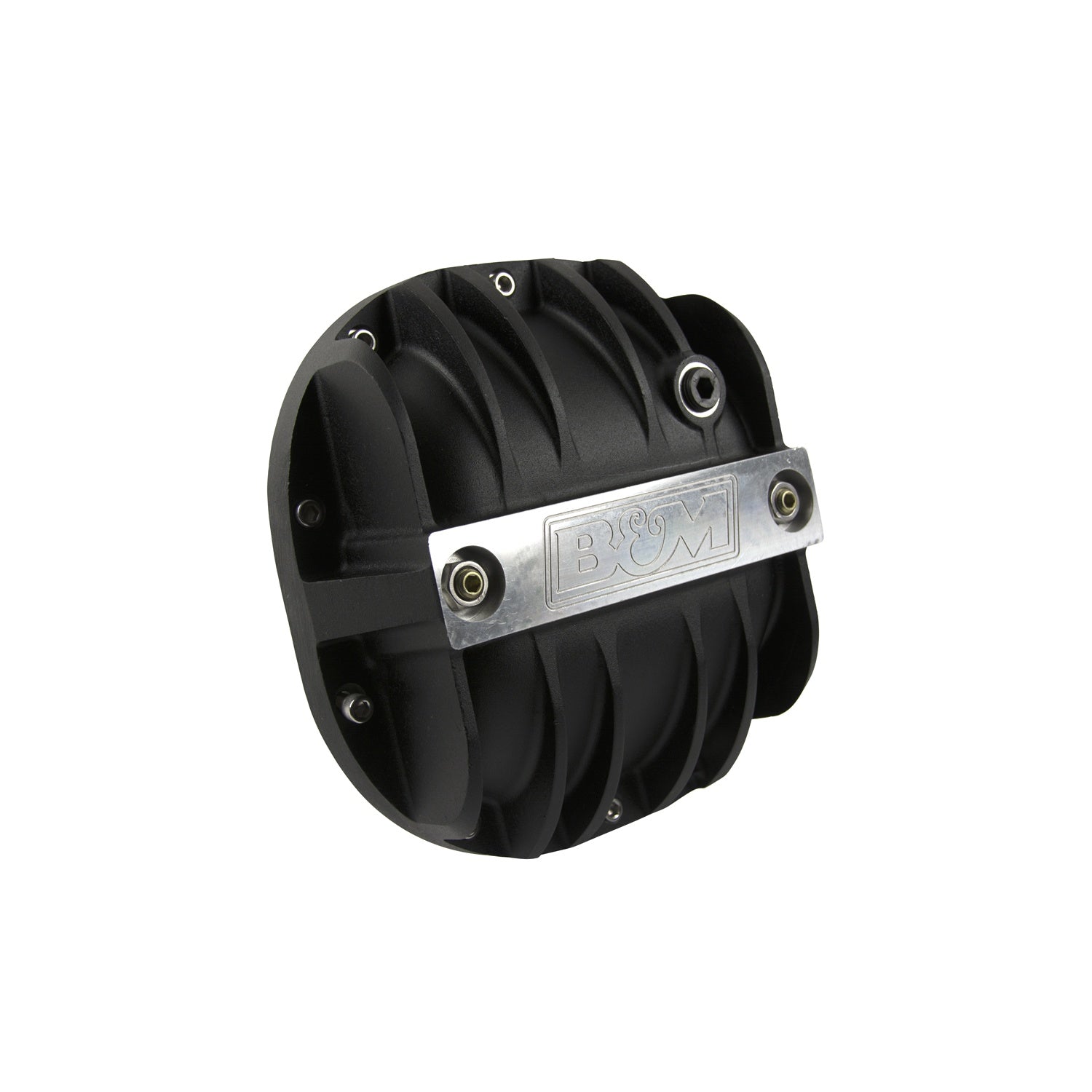 B&M Hi-Tek Aluminum Differential Cover for Ford 8.8-inch - Black - Photo - out of package Right