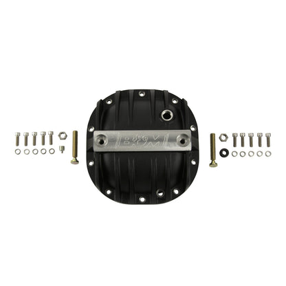 B&M Hi-Tek Aluminum Differential Cover for Ford 8.8-inch - Black - Photo - out of package Left