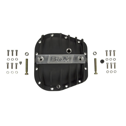 10-21 DIFF COVER FORD 9.75" BLACK - B&M Hi-Tek Aluminum Differential Cover for Ford 9.75-inch - Black