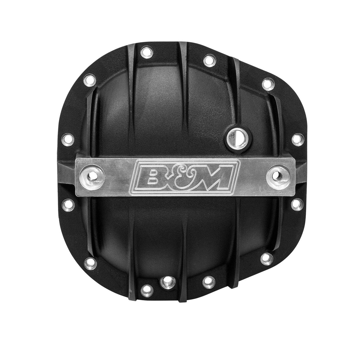 B&M Hi-Tek Aluminum Differential Cover for Sterling 10.25/10.5-inch - Black - Photo - out of package Back