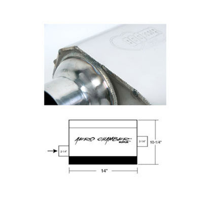 Hooker Aero Chamber Muffler - Photo - out of package Left